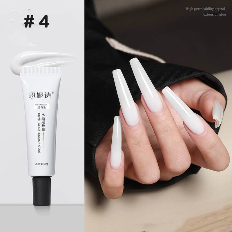 nail-extension-builder-gel-shaping-uv-gel Nail extension builder gel bottle with white gel 