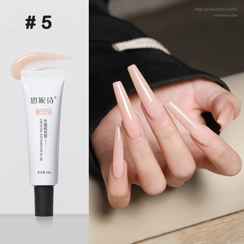  Nail extension builder gel bottle with pink gel 