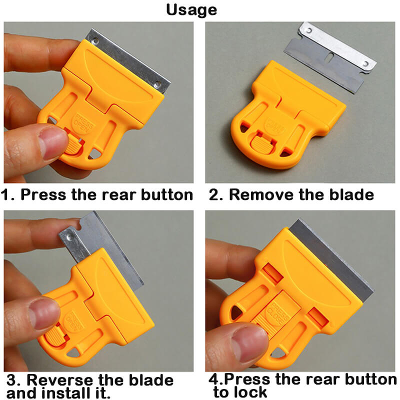 Nail Art Stamping Scraper & Spatula – Stainless Steel Engraved Plate Transfer Tool