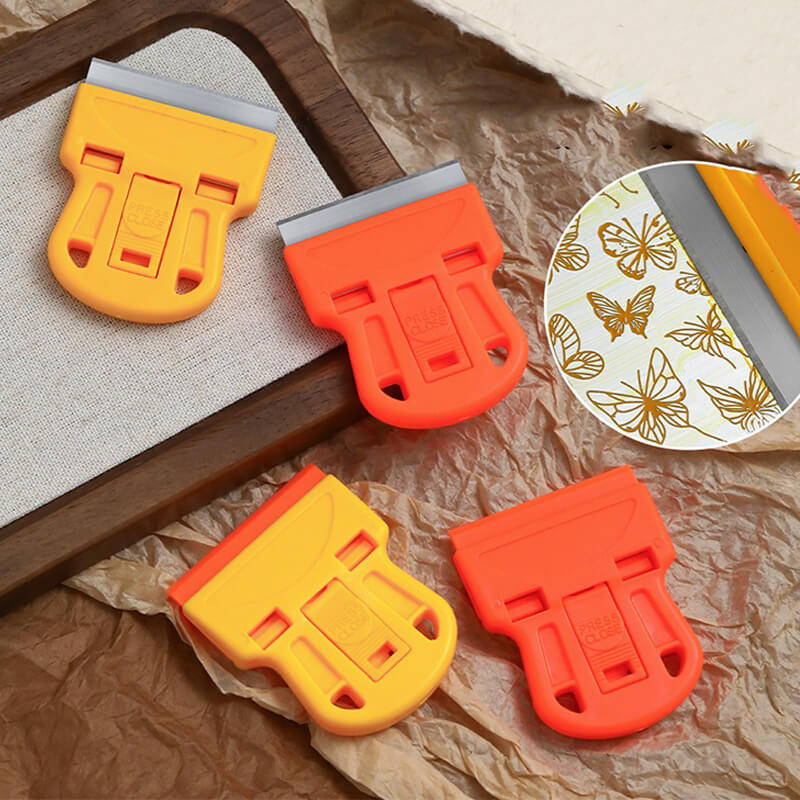 Nail Art Stamping Scraper & Spatula – Stainless Steel Engraved Plate Transfer Tool