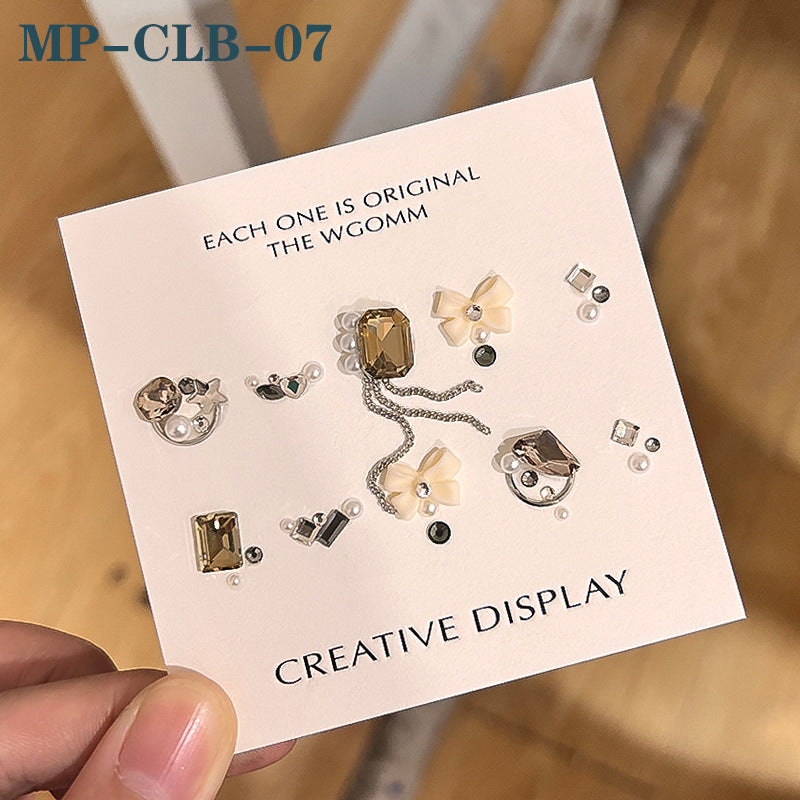 Rhinestone Decoration Kit for Nail DIY Heart Star Rhinestone Nail Art