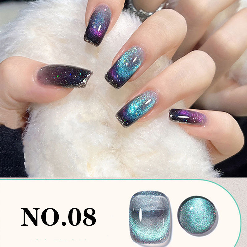 Cat Eye Nail Gel Polish Magnetic Gel Polish Shiny Dazzling Nail