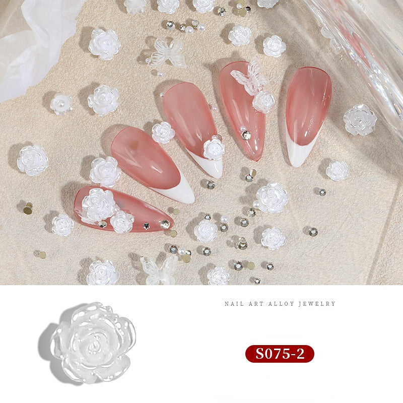 Alloy Jewelry for Nail Art Cross Heart Rose Chain Rhinestone