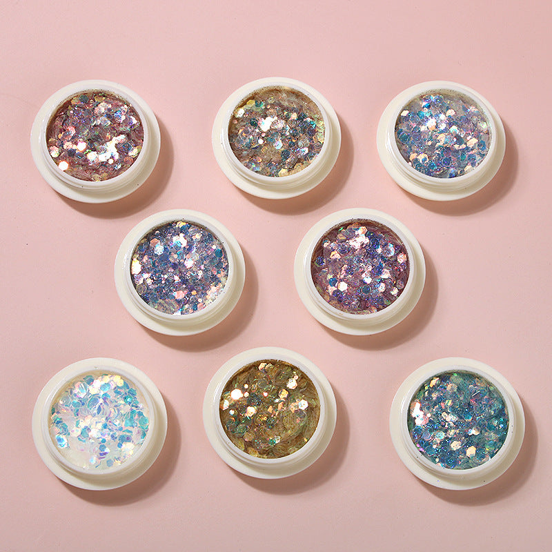 Holographic Nail Glitter Sequins Shiny Laser Nail Art DIY Decals