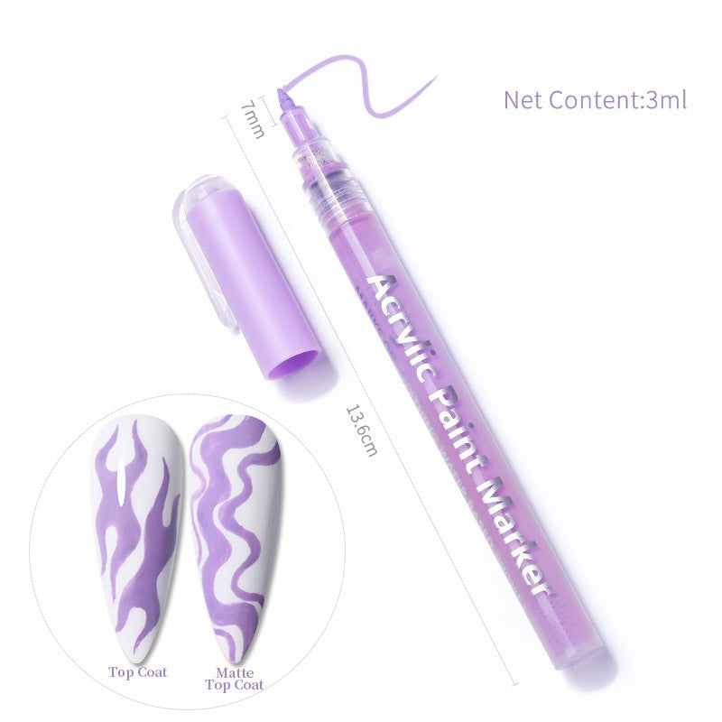 3D Graffiti Nail Art Pen Dot Liner Pen for Nail DIY Paint Tools