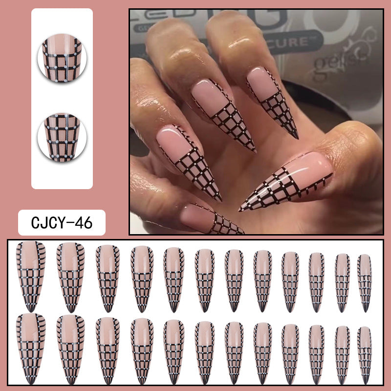 Extra Long Press on nails Diamond Glitter Fake Nails Acrylic Coffin Nails
