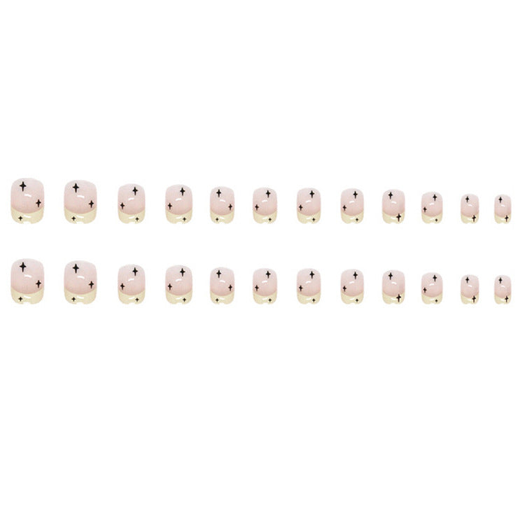 #131 Short Length Squoal Shape Star Press on Nail