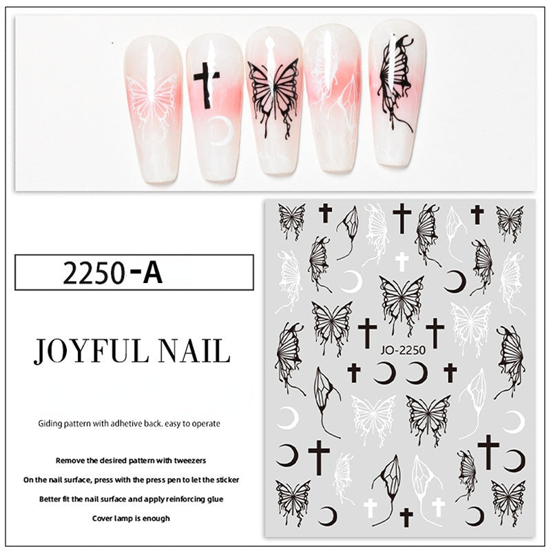 Holographic Butterfly Nail Art Sticker Laser Sticker