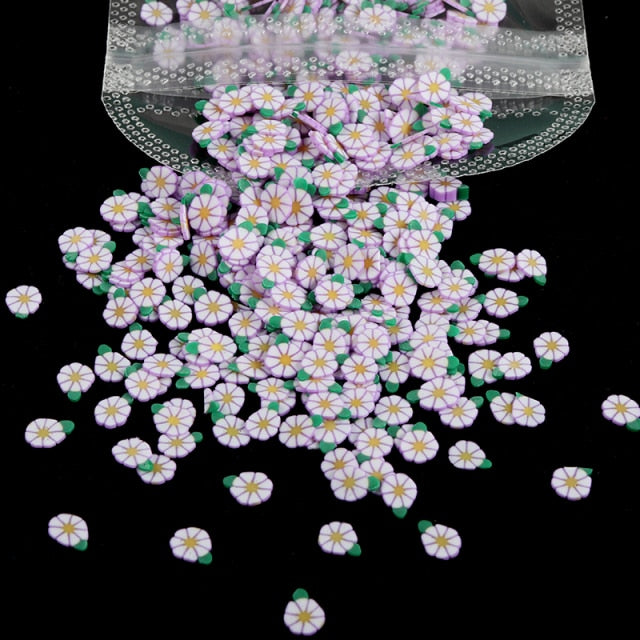 3D White Flower Nail Art Charm Decoration Decals Nail Art Gem