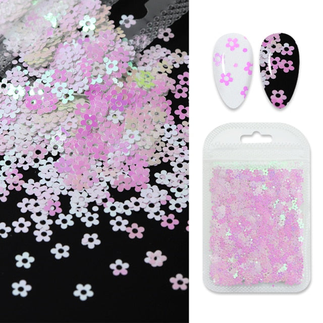3D White Flower Nail Art Charm Decoration Decals Nail Art Gem